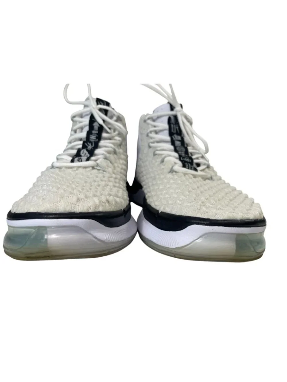 Nike AlphaDunk Basketball Shoes Mens 12 White Black CN9491-107 High Top Sneakers
